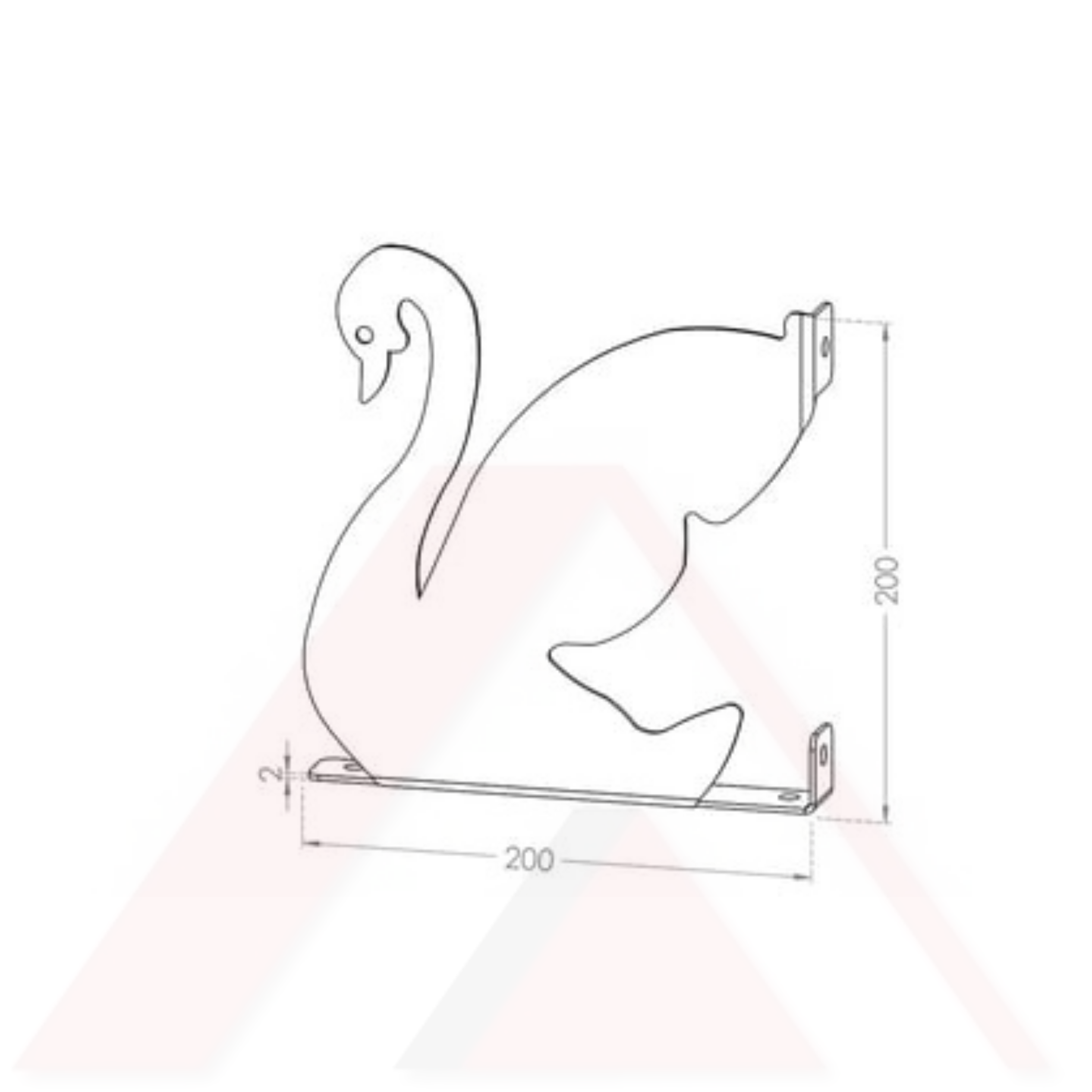 RAF ALTLIĞI KUĞU SERİSİ 20X20 CM