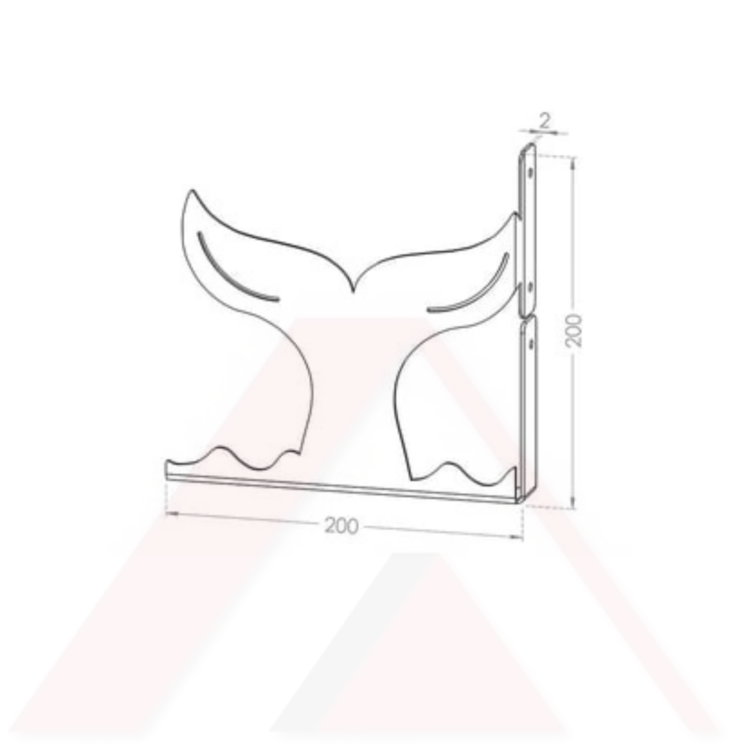 RAF ALTLIĞI KUYRUK SERİSİ 20X20 CM