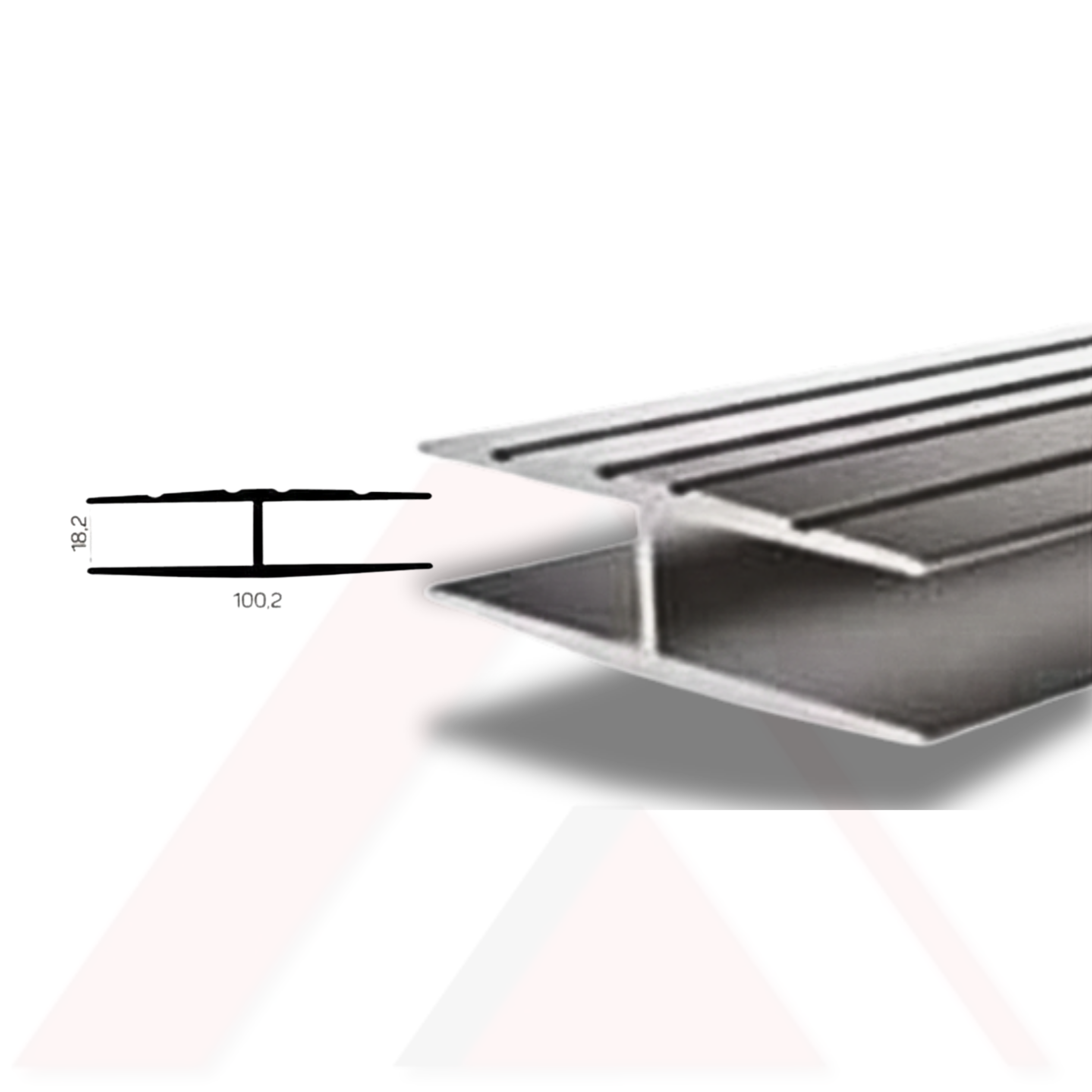 RANZA KORKULUK BİRLEŞTİRME ALUMİNYUM H PROFİLİ 3 MT