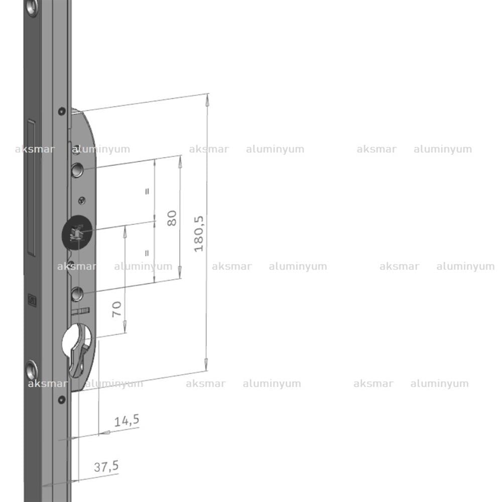 SI AUBI HEBESCHIEBE KALDIR SÜR İSPANYOLET 27,5mm HS300