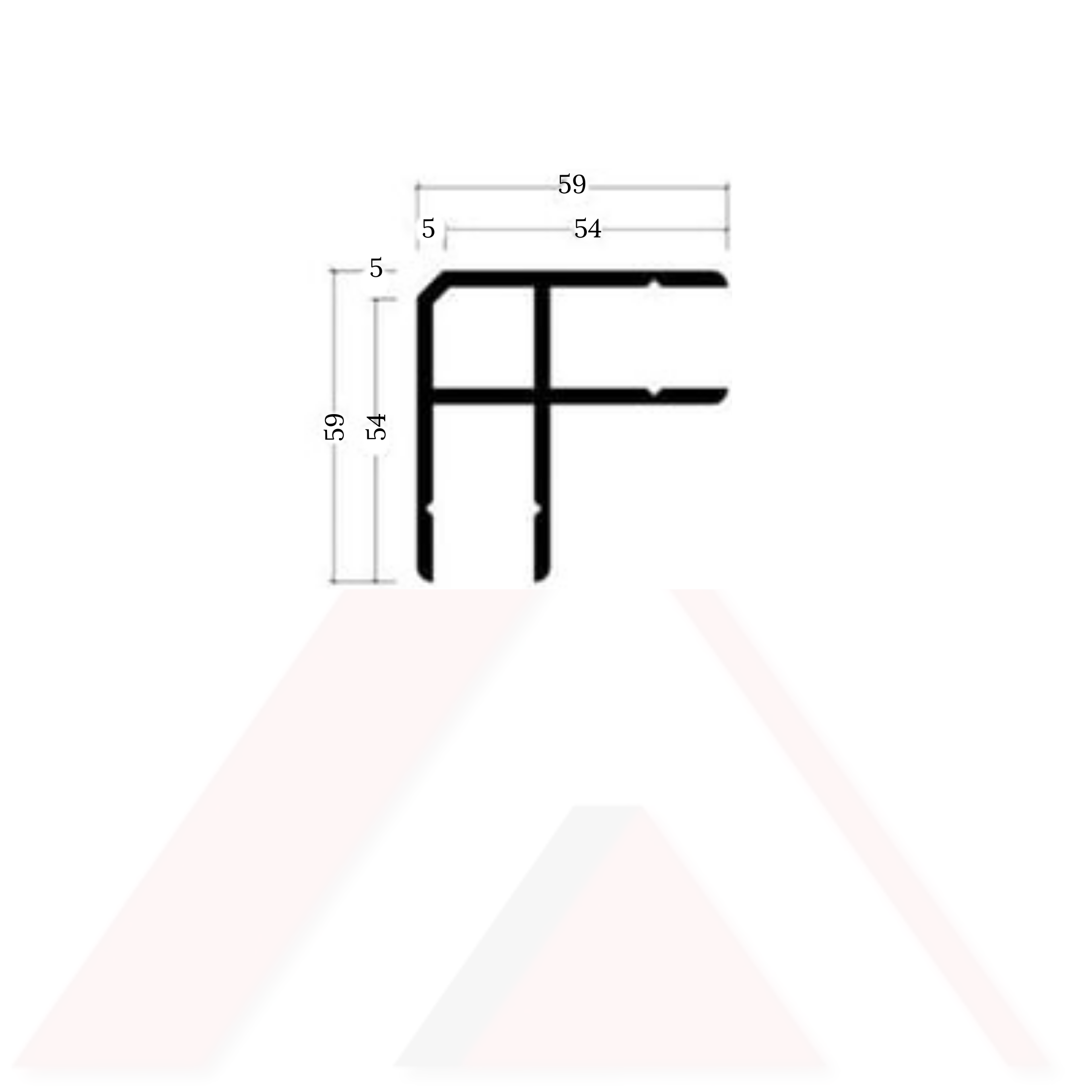 SIDING KÖŞE ÇAVUŞ PROFİLİ 59X59