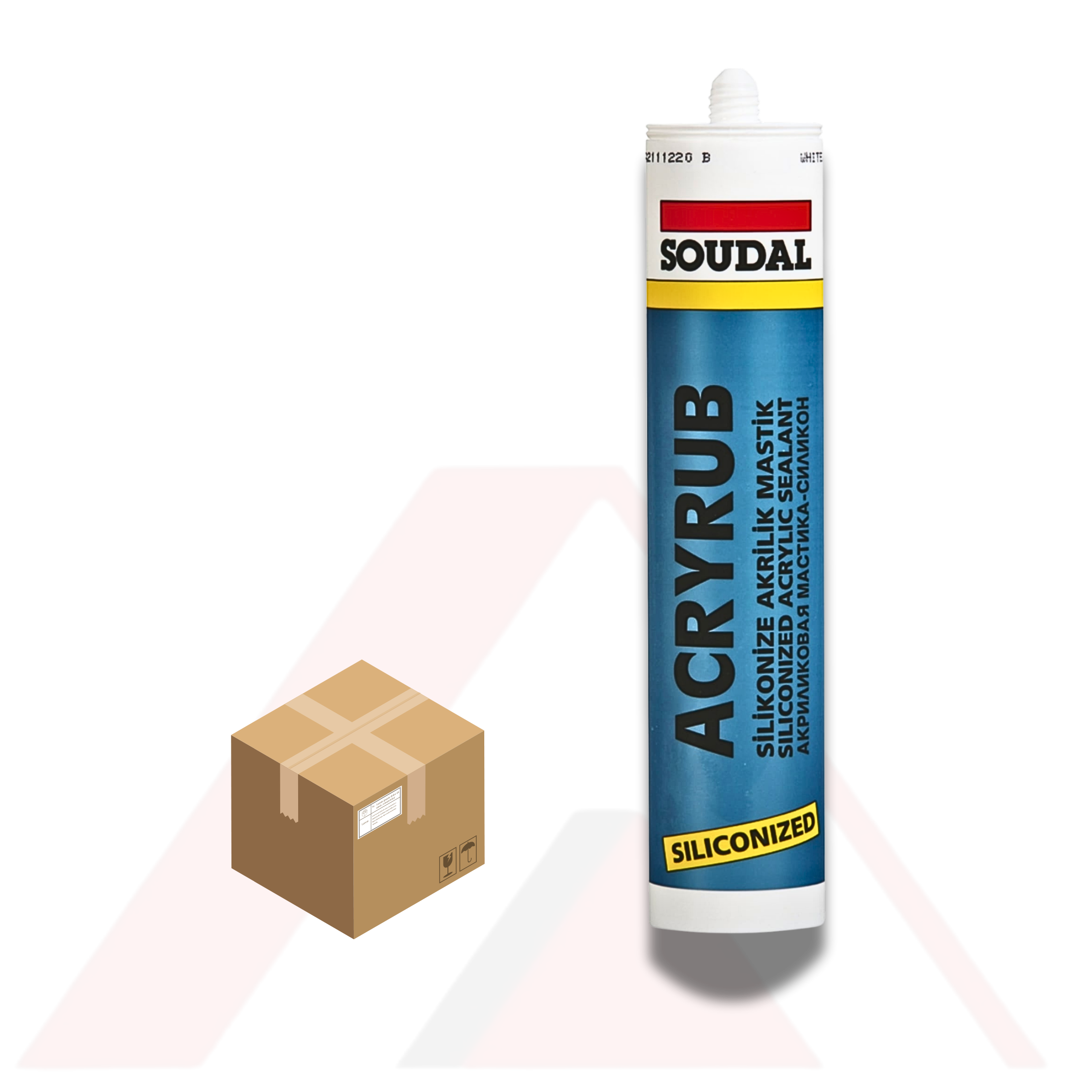 SOUDAL SİLİKONİZE MASTİK 500 Gr (30 lu KOLİ'de)