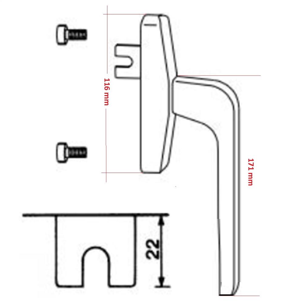 Spacio Eksenel Büyük Kol 2 2mm  Tek Dilli
