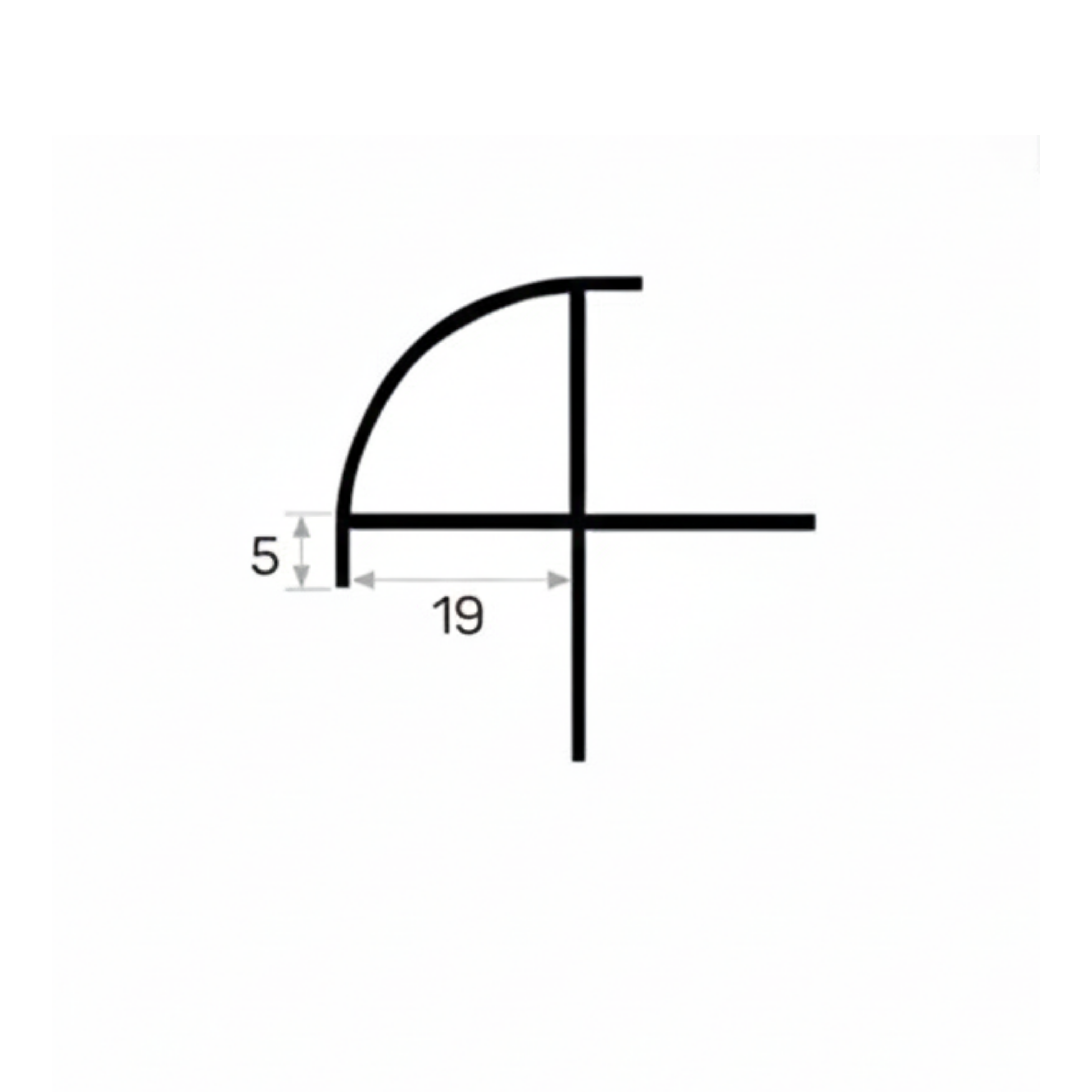 SUNTA KÖŞE DÖNÜŞ PROFİL 19 mm