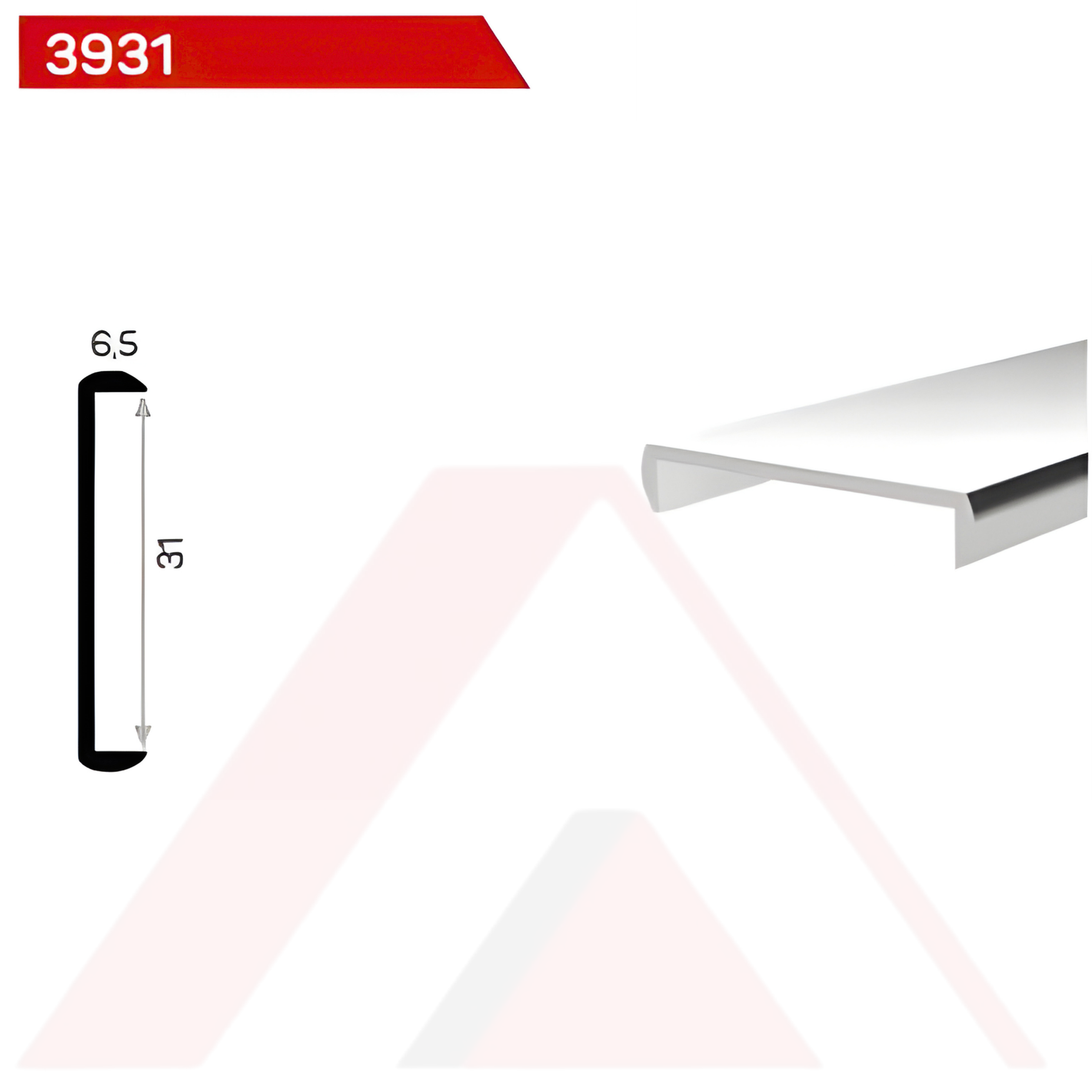 SUNTA U ALUMİNYUM PROFİL 31 mm