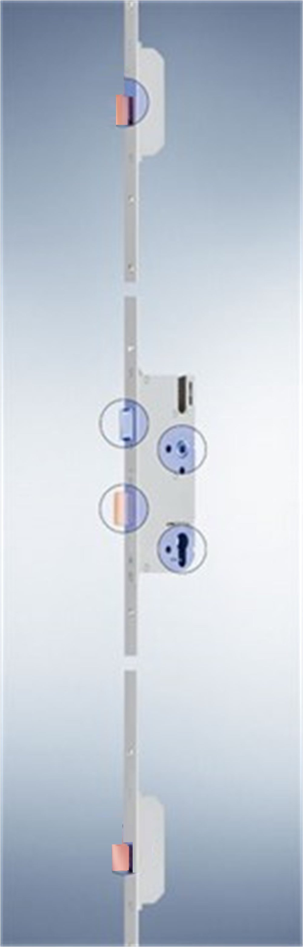 SÜRGÜ DİLLİ GÜVENLİKLİ 16 mm KİLİTLİ KAPI İSPANOLETİ MR2