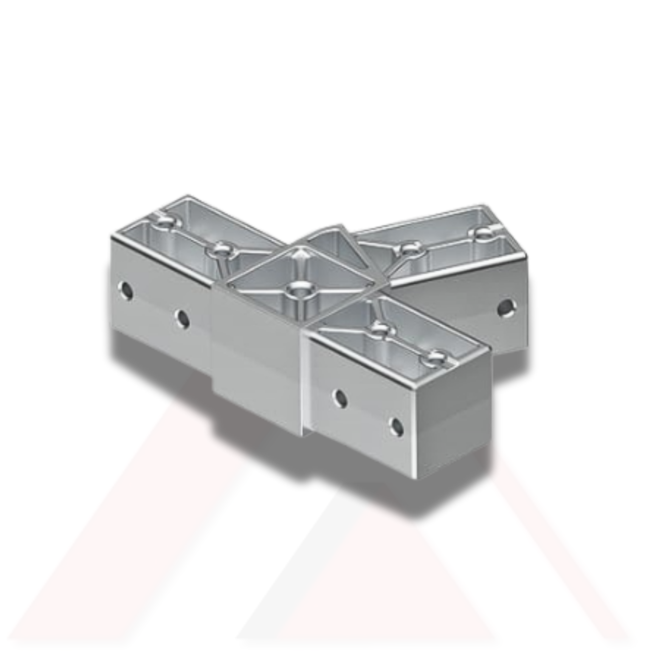 ÜÇ YÖNLÜ 22,5 DERECE AÇILI ARA BAĞLANTI ALUMİNYUM DÖKÜM 