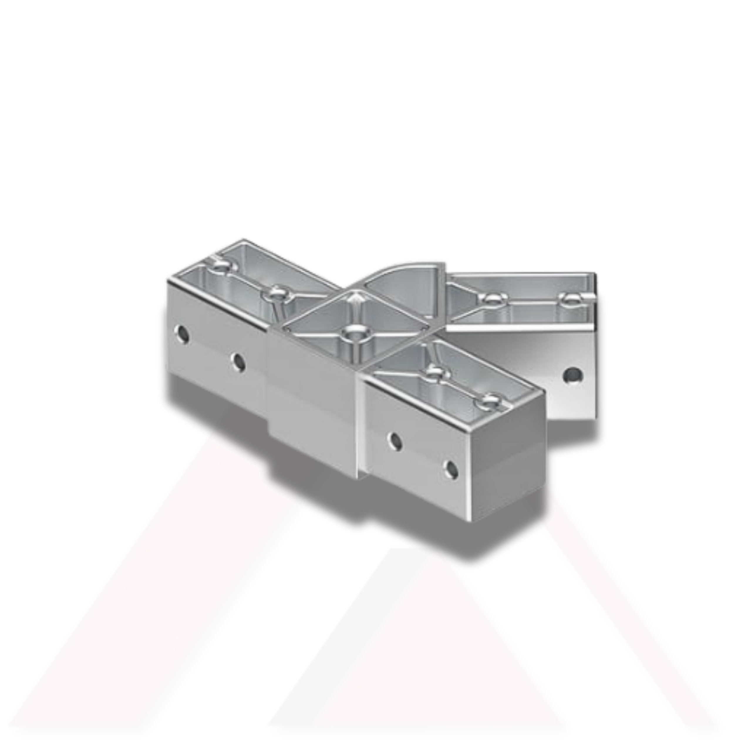 ÜÇ YÖNLÜ 45 DERECE AÇILI ARA BAĞLANTI ALUMİNYUM DÖKÜM 