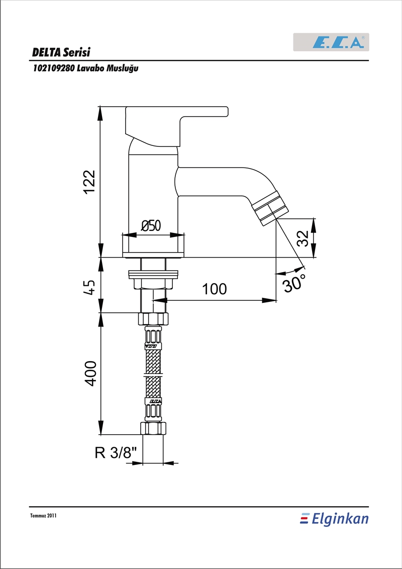 ECA DELTA LAVABO MUSLUĞU