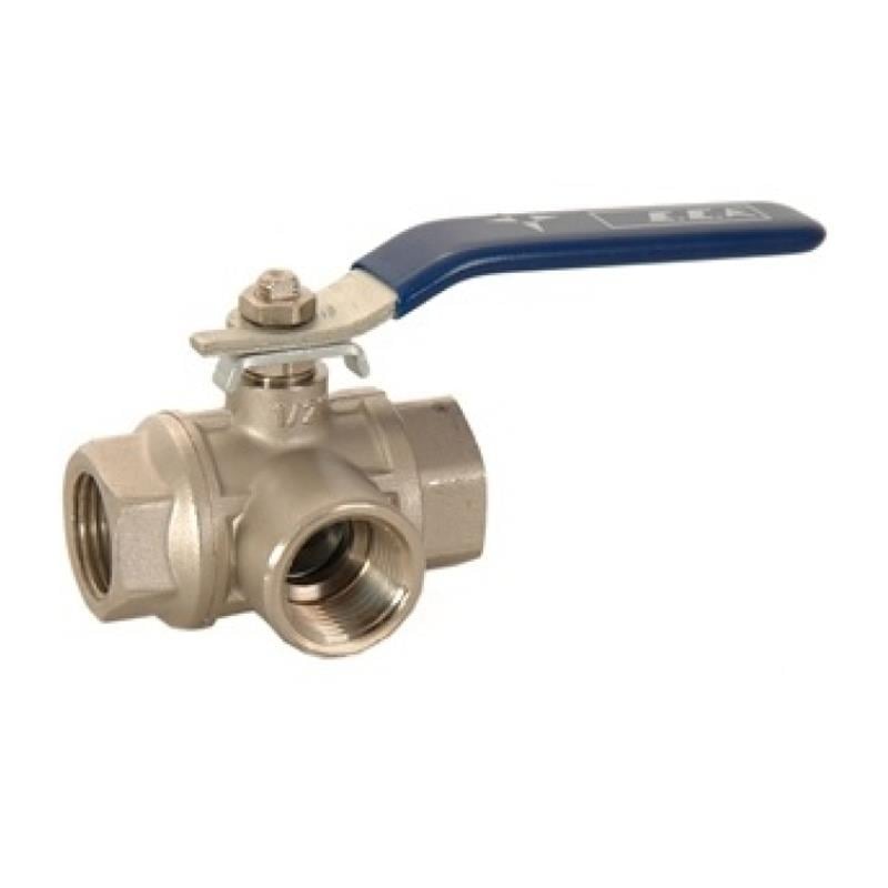 ECA G 1/2'' ÜÇ YOLLU KÜRESEL VALF 