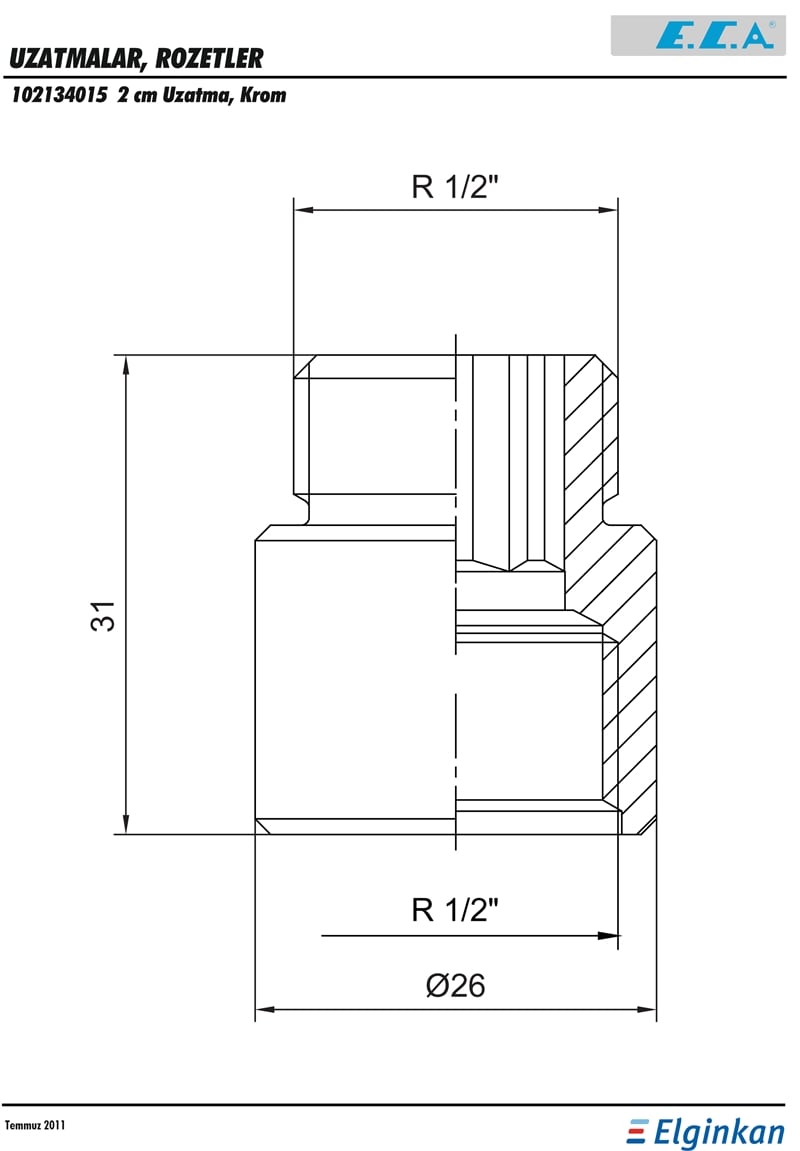 ECA UZATMA 2 CM