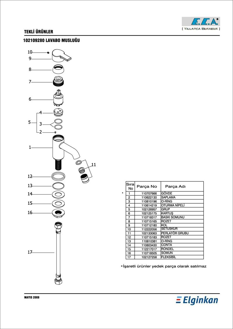 ECA DELTA LAVABO MUSLUĞU