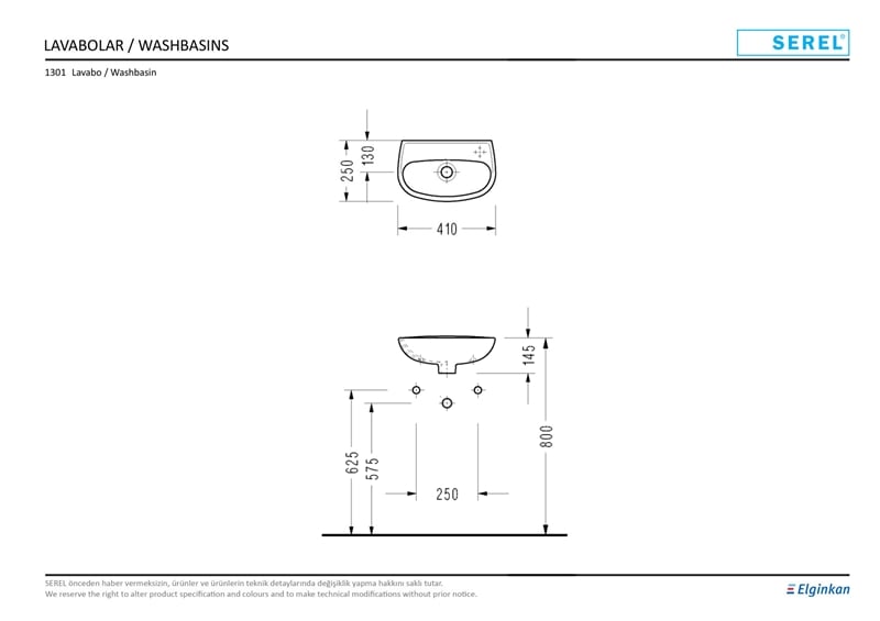 SEREL LAVABO 40 cm