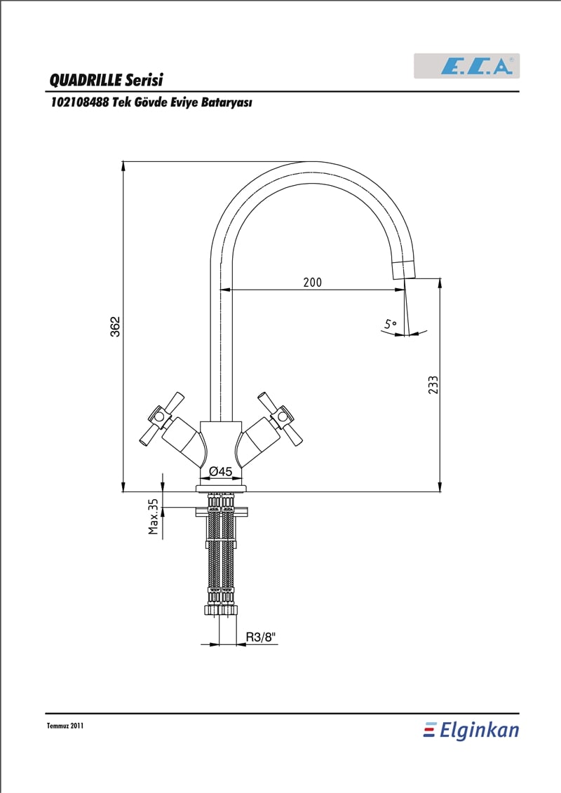 ECA QUADRİLLE EVİYE BATARYASI