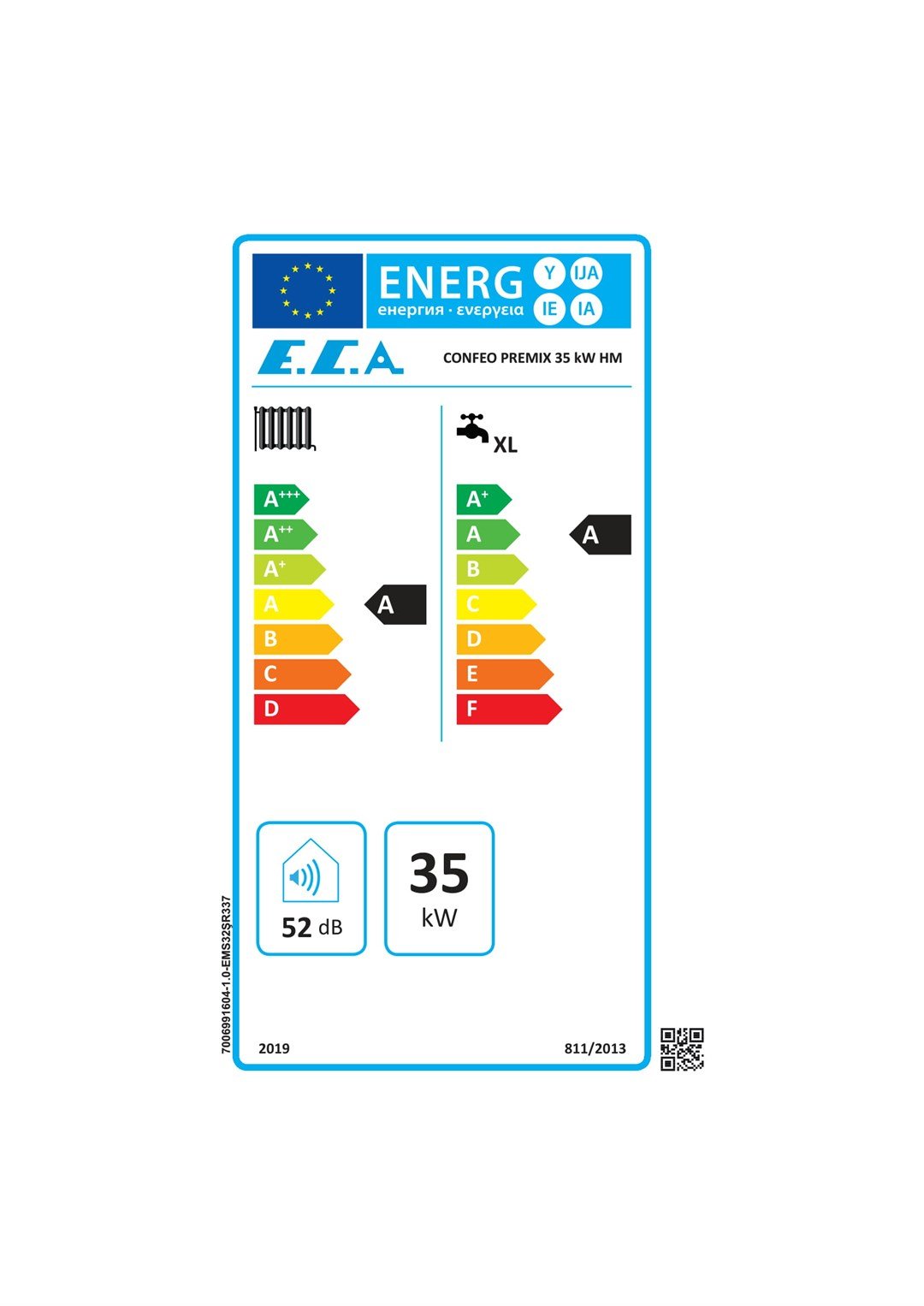 E.C.A. CONFEO PREMİX 35kW YOĞUŞMALI KOMBİ