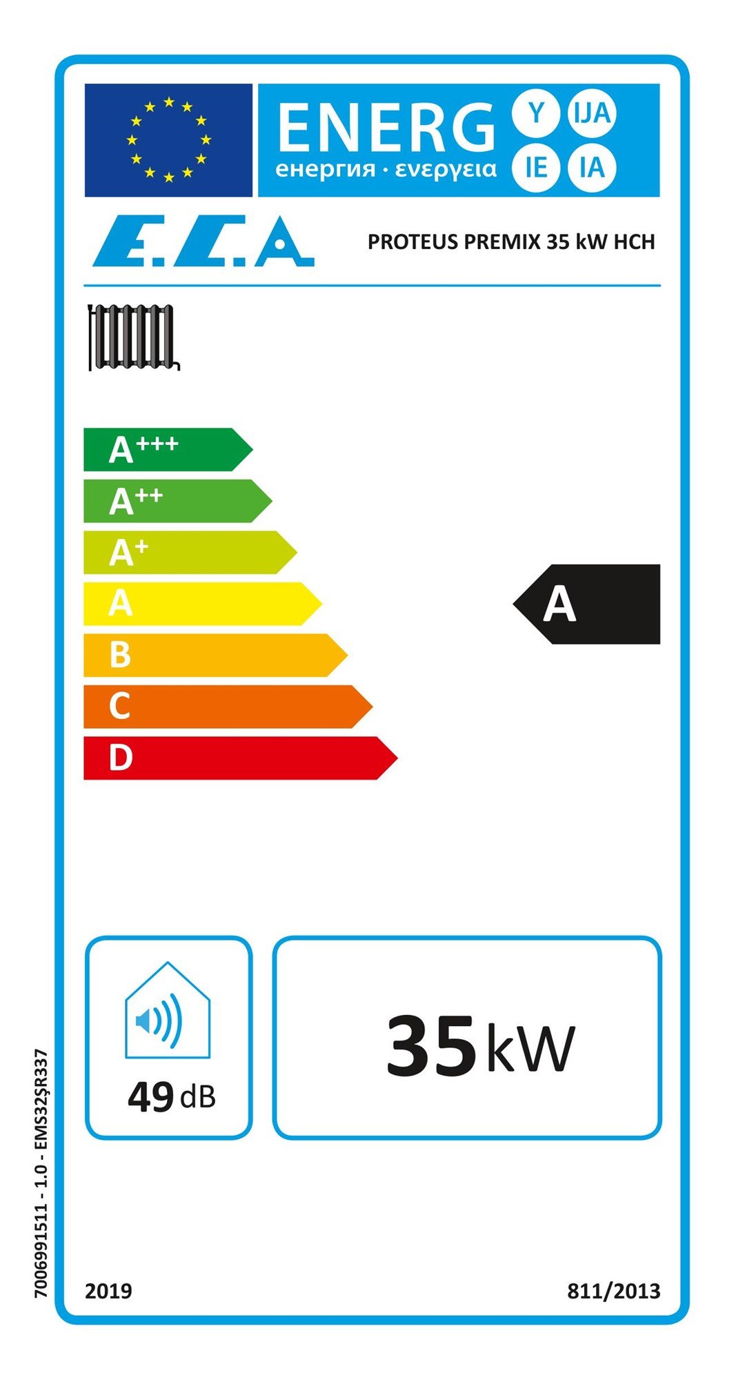 E.C.A. PROTEUS PREMİX 35kW YOĞUŞMALI KOMBİ