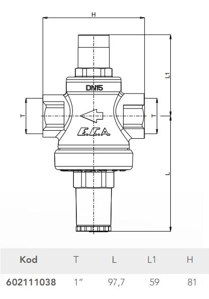 ECA 1'' BASINÇ DÜŞÜRÜCÜ