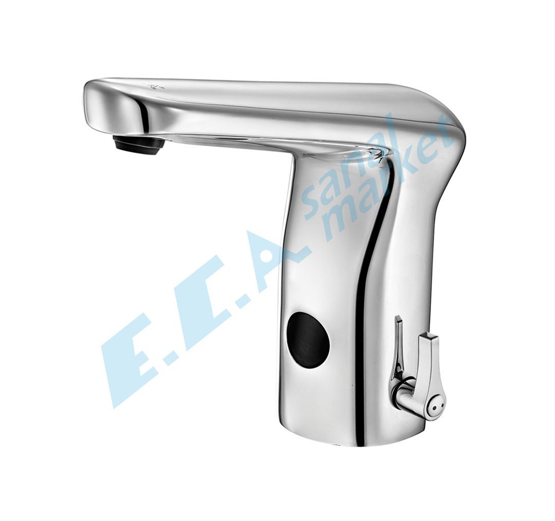 ECA ÇİFT SU GİRİŞLİ ELEKTRİKLİ FOTOSELLİ LAVABO BATARYASI