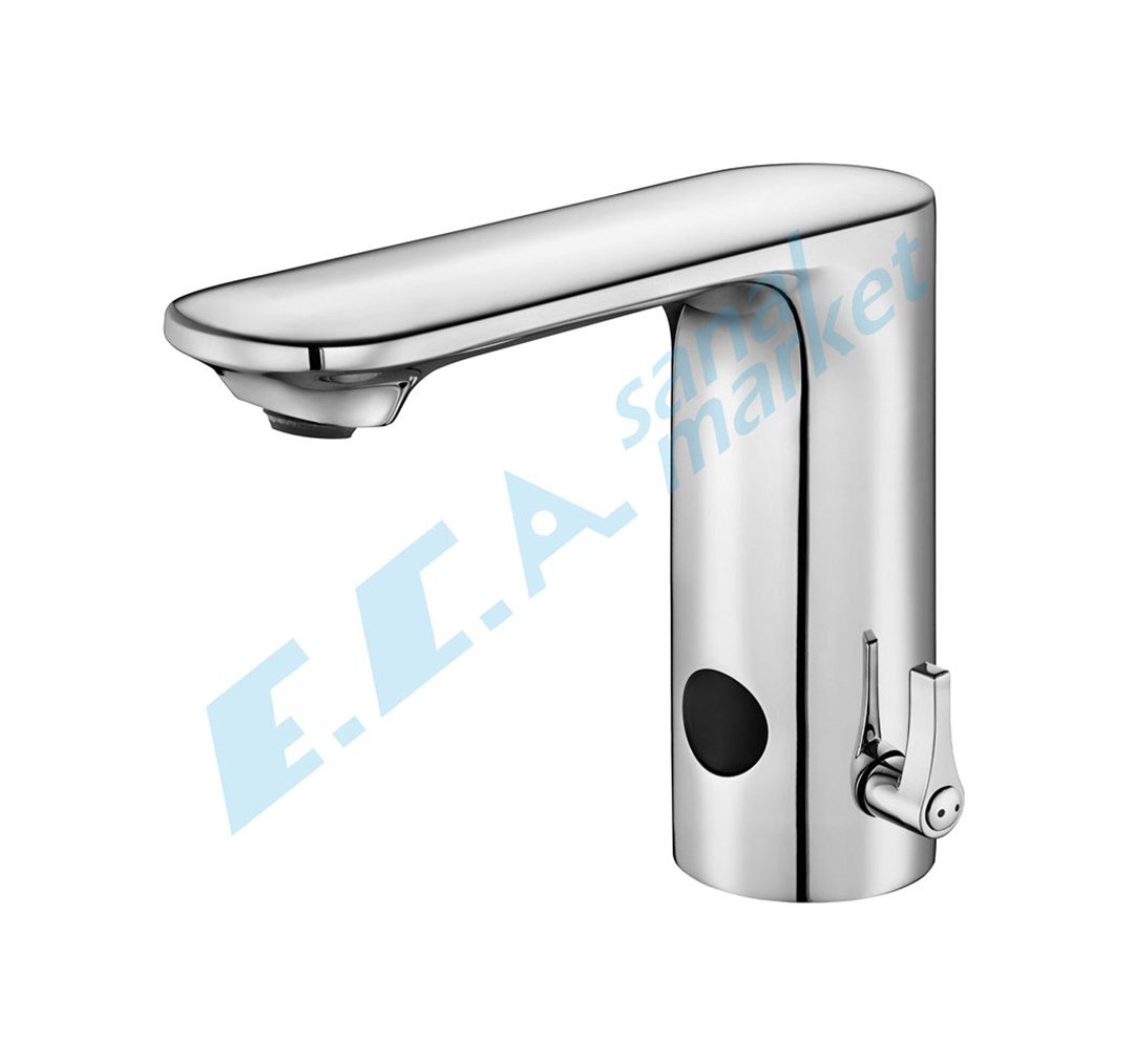 ECA ÇİFT SU GİRİŞLİ PİLLİ COMPACT FOTOSELLİ LAVABO BATARYASI