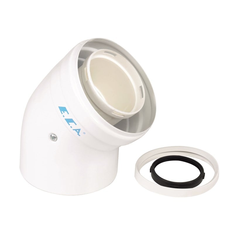 ECA HERMETİK KOMBİ İLAVE 45°C DİRSEK 