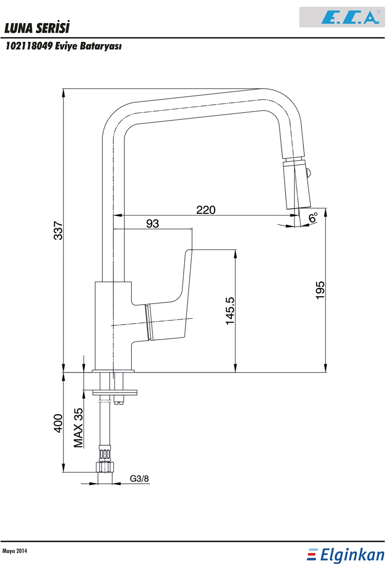 ECA LUNA EVİYE BATARYASI
