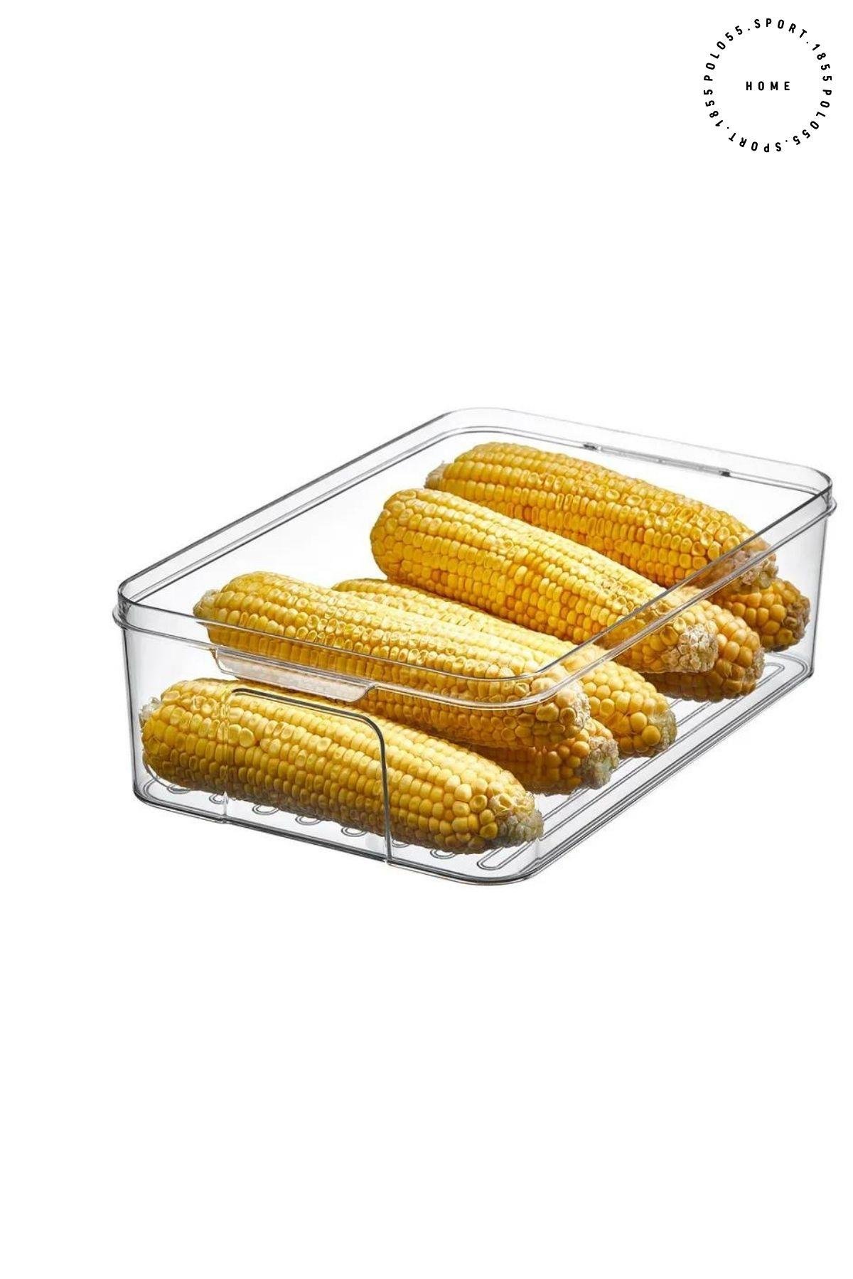 4'lü 5 Litre Sızdırmaz Buzdolabı Saklama Kabı Seti