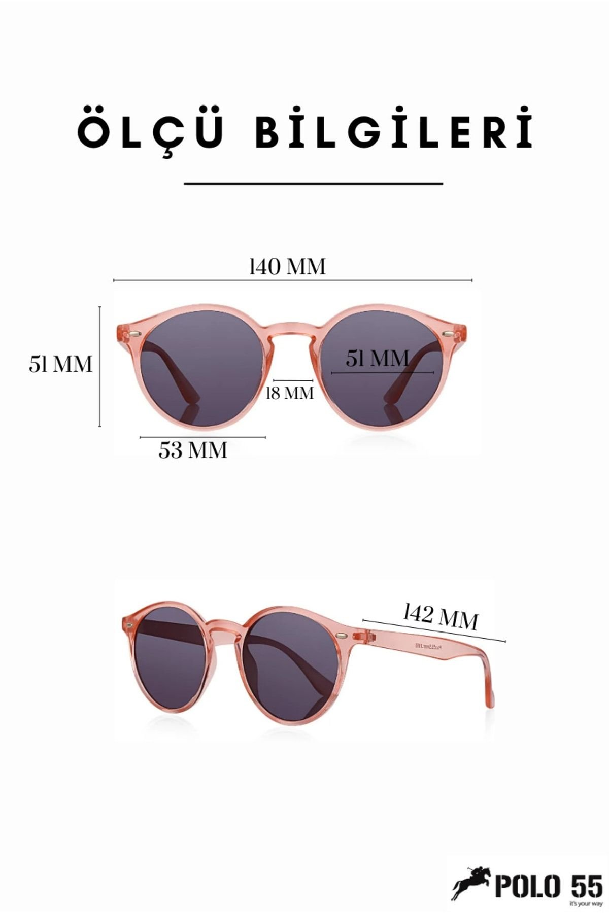 Anahtar Model Pembe Kadın Güneş Gözlüğü