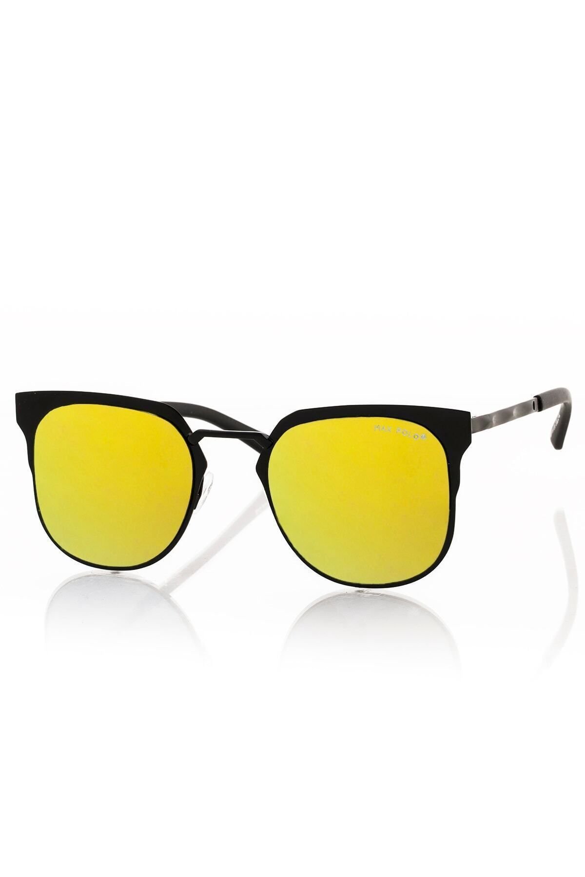 Aynalı Cam Sarı Kadın Güneş Gözlüğü