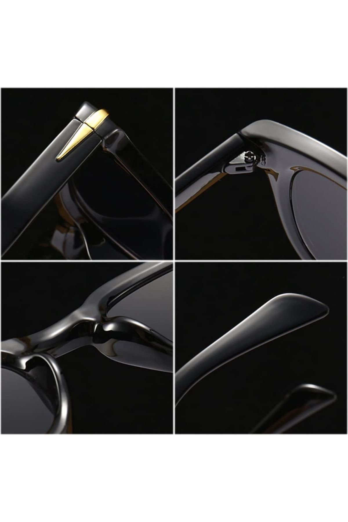 Beqa Kare Anahtar Model Gold Metal Detaylı Kadın Güneş Gözlüğü