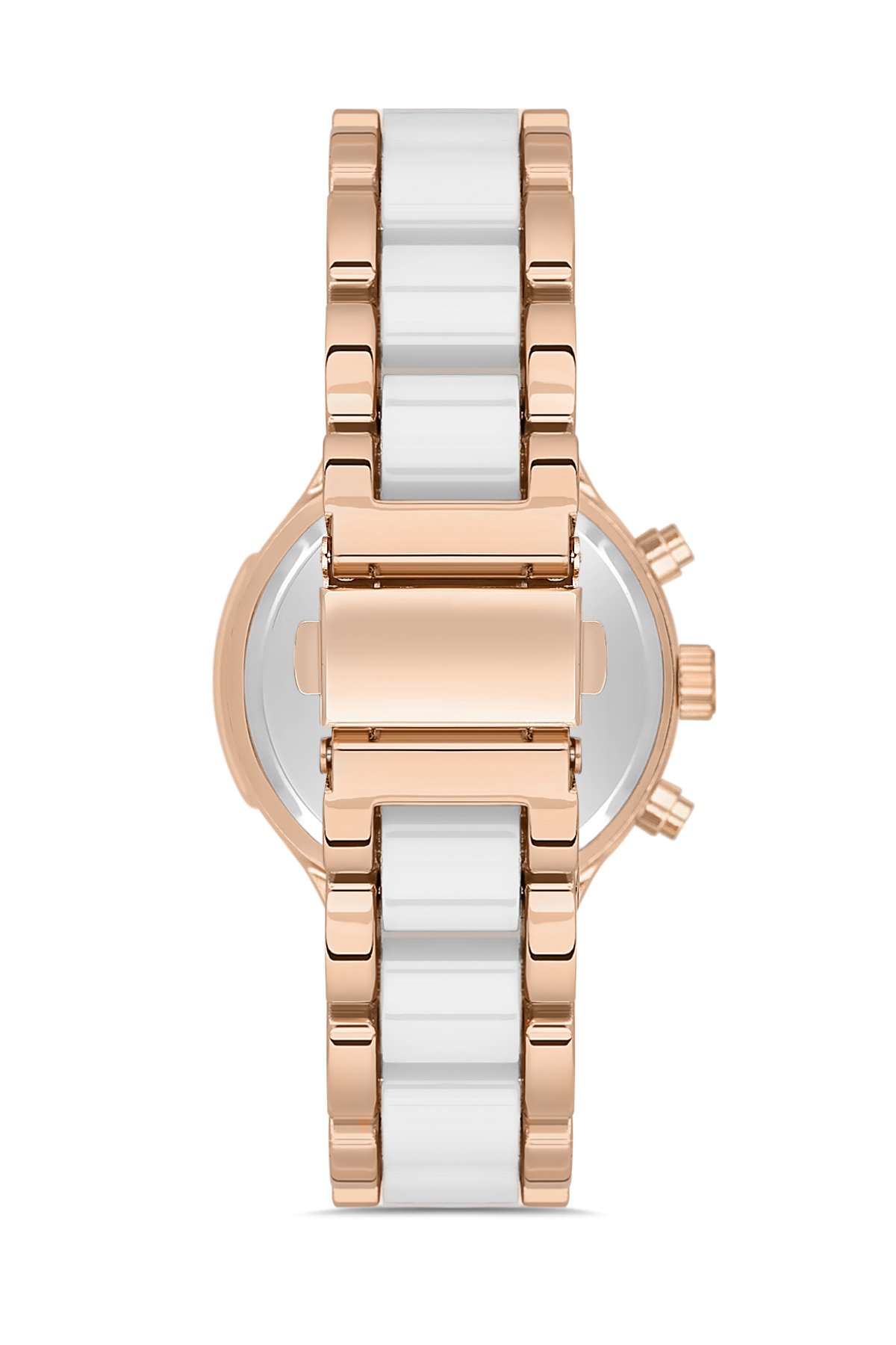 Beyaz Taşlı Dekoratif Kadran Şık Kadın Kol Saati