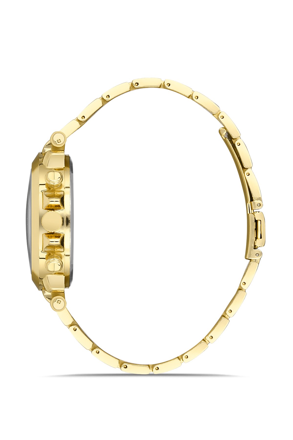 Dekoratif Göstergeli Gold Renkli Şık Unisex Kol Saati PLUM006R001