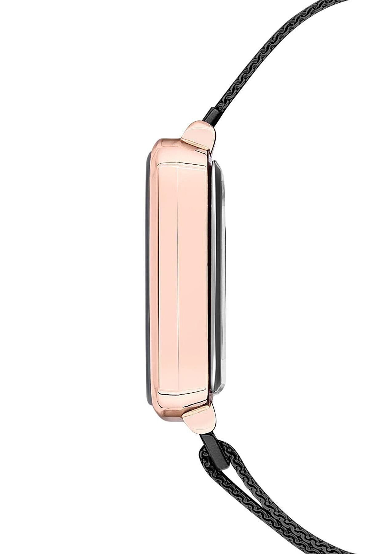 Dokunmatik Led Ekran Hasır Metal Kordon Erkek Kol Saati