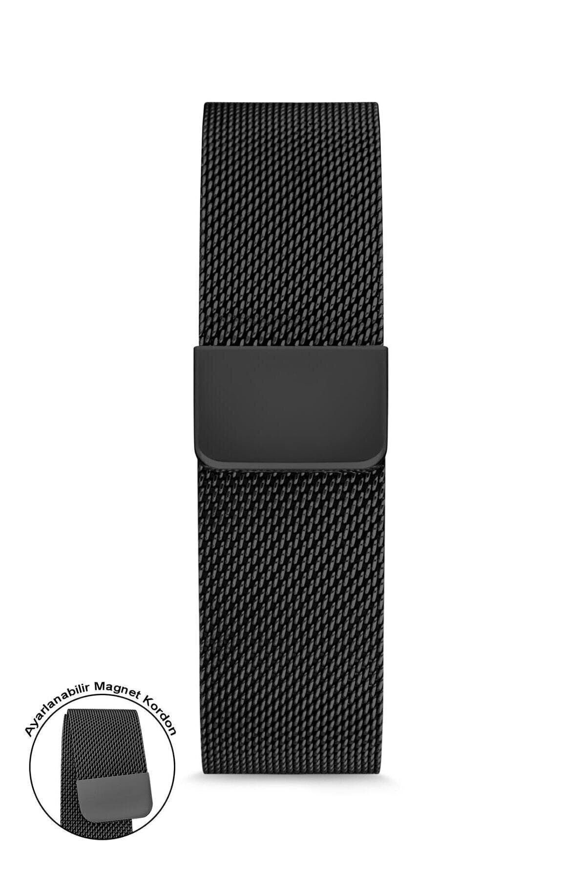 Dokunmatik Led Ekran Hasır Metal Kordon Erkek Kol Saati