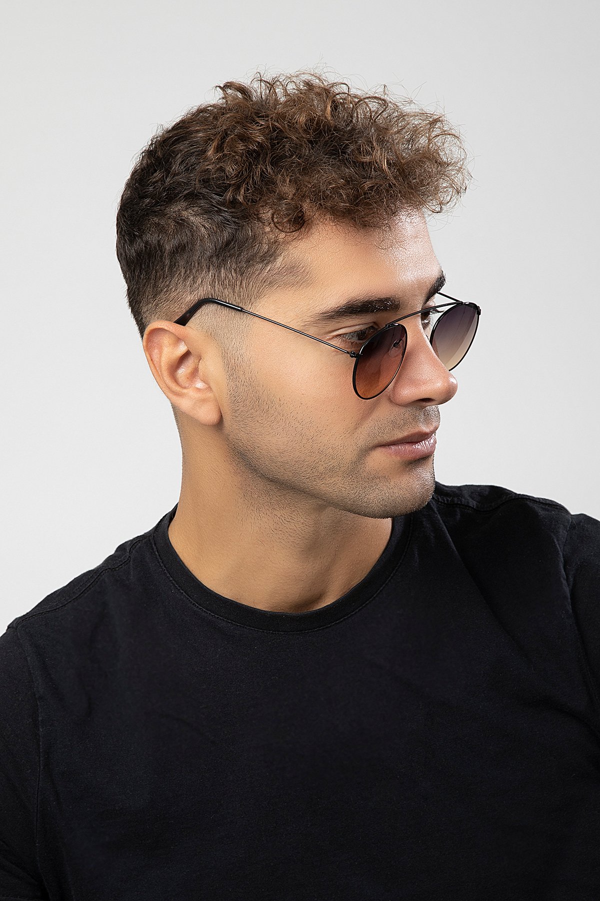 Köprülü Yuvarlak Kasa Metal Erkek Güneş Gözlüğü