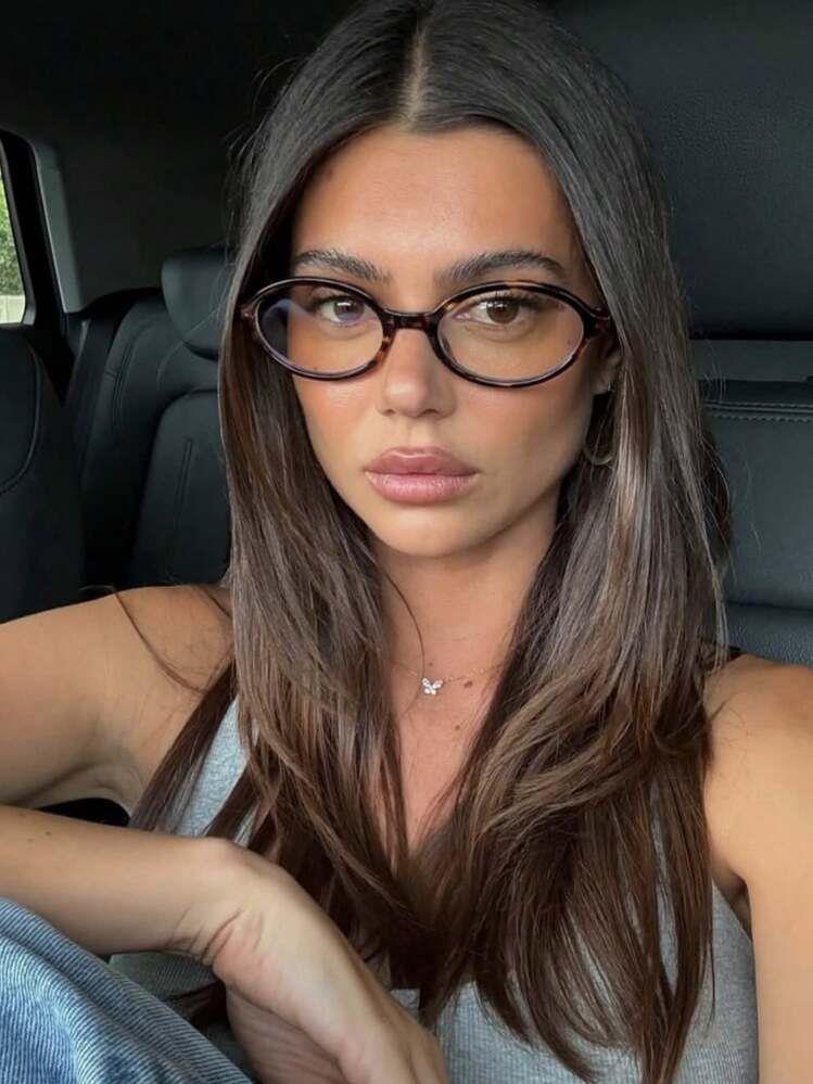 Mia Oval Leopard Mavi Işık Koruyucu Gözlük