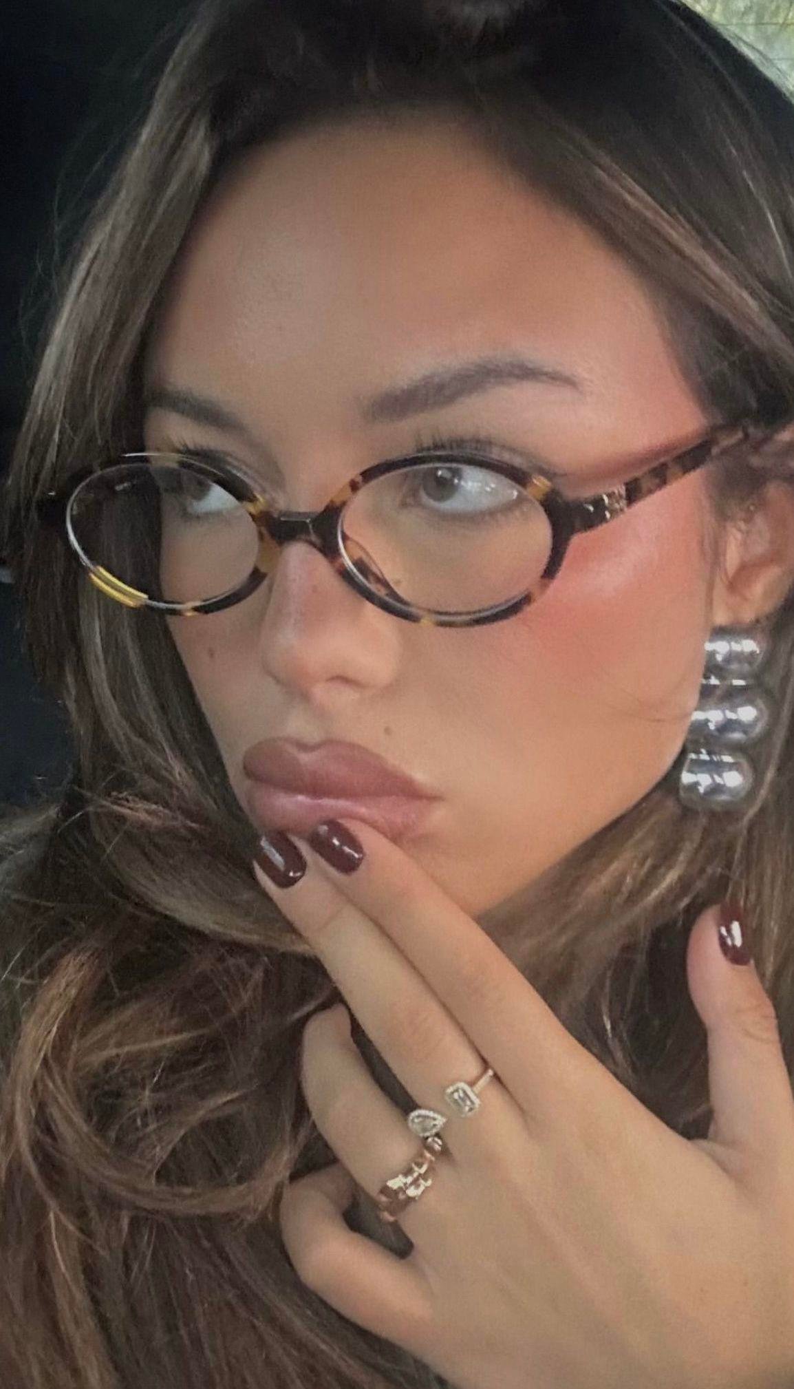 Mia Oval Leopard Mavi Işık Koruyucu Gözlük