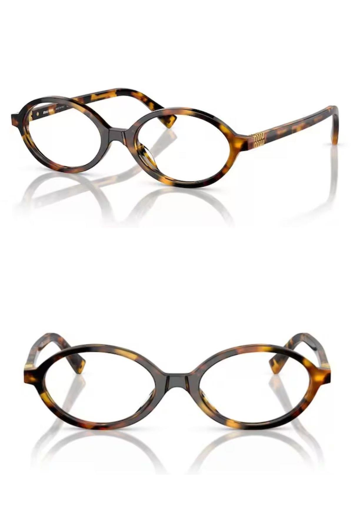 Mia Oval Leopard Mavi Işık Koruyucu Gözlük