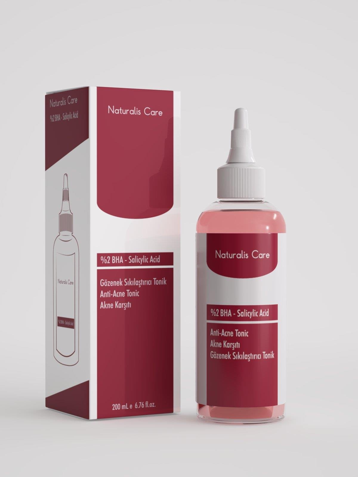 Naturalis Care 2 Bha-Salisilik Asit Gözenek Sıkılaştırıcı Akne Karşıtı Tonik 200 Ml