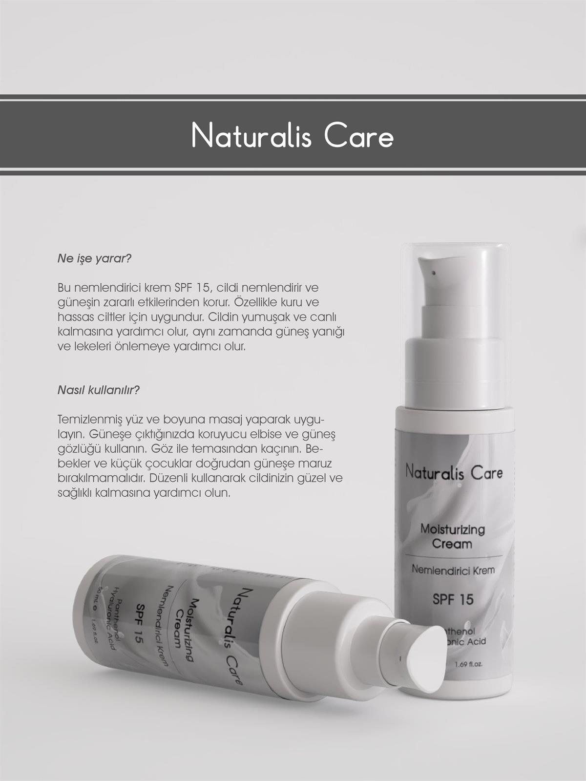 Naturalis Care Kolajen Nemlendirici Güneş Kremi SPF15 50 ml