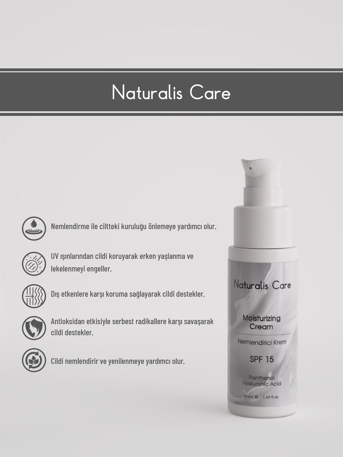Naturalis Care Kolajen Nemlendirici Güneş Kremi SPF15 50 ml