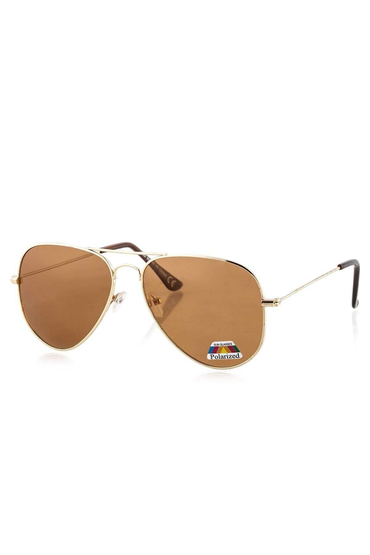 Polarize Aviator Damla Gold-kahverengi Kadın Güneş Gözlüğü