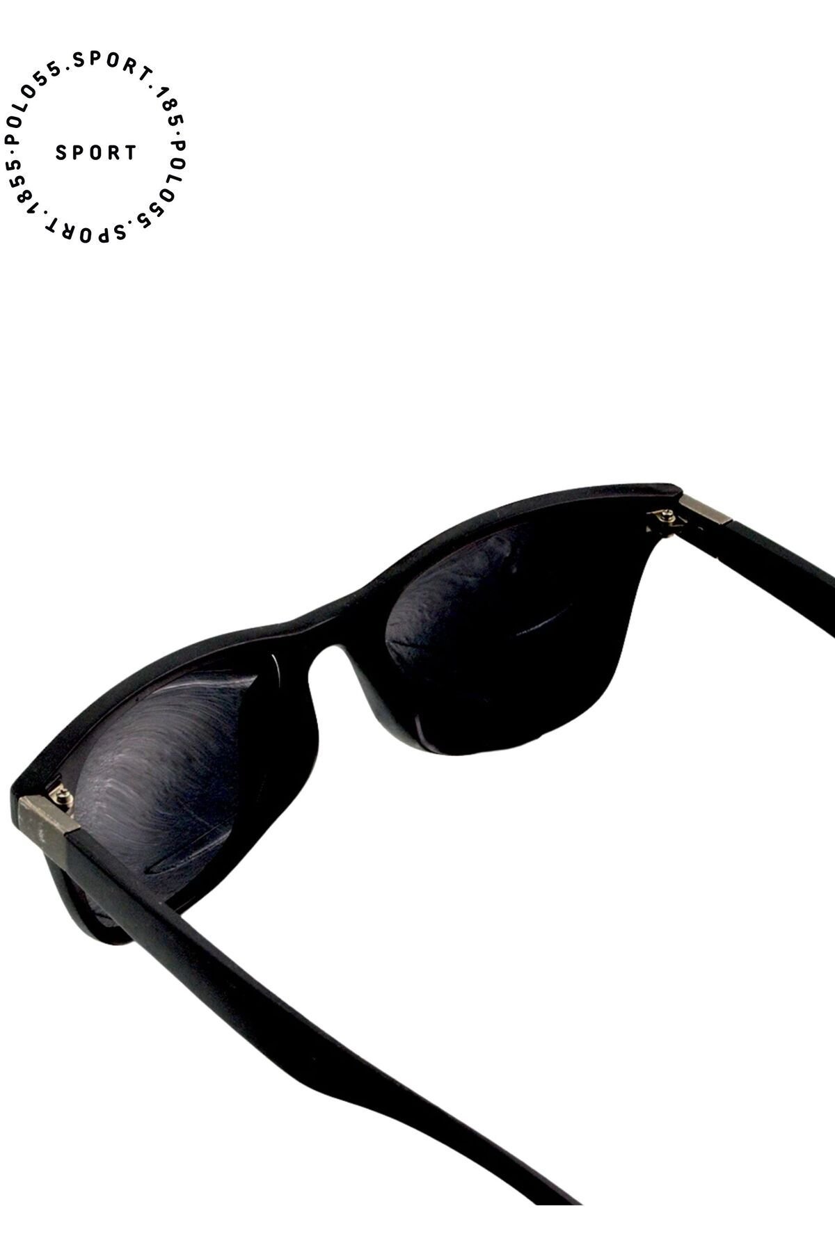 Polarize Lens Gümüş Çivi Detaylı Wayfarer Erkek Güneş Gözlüğü