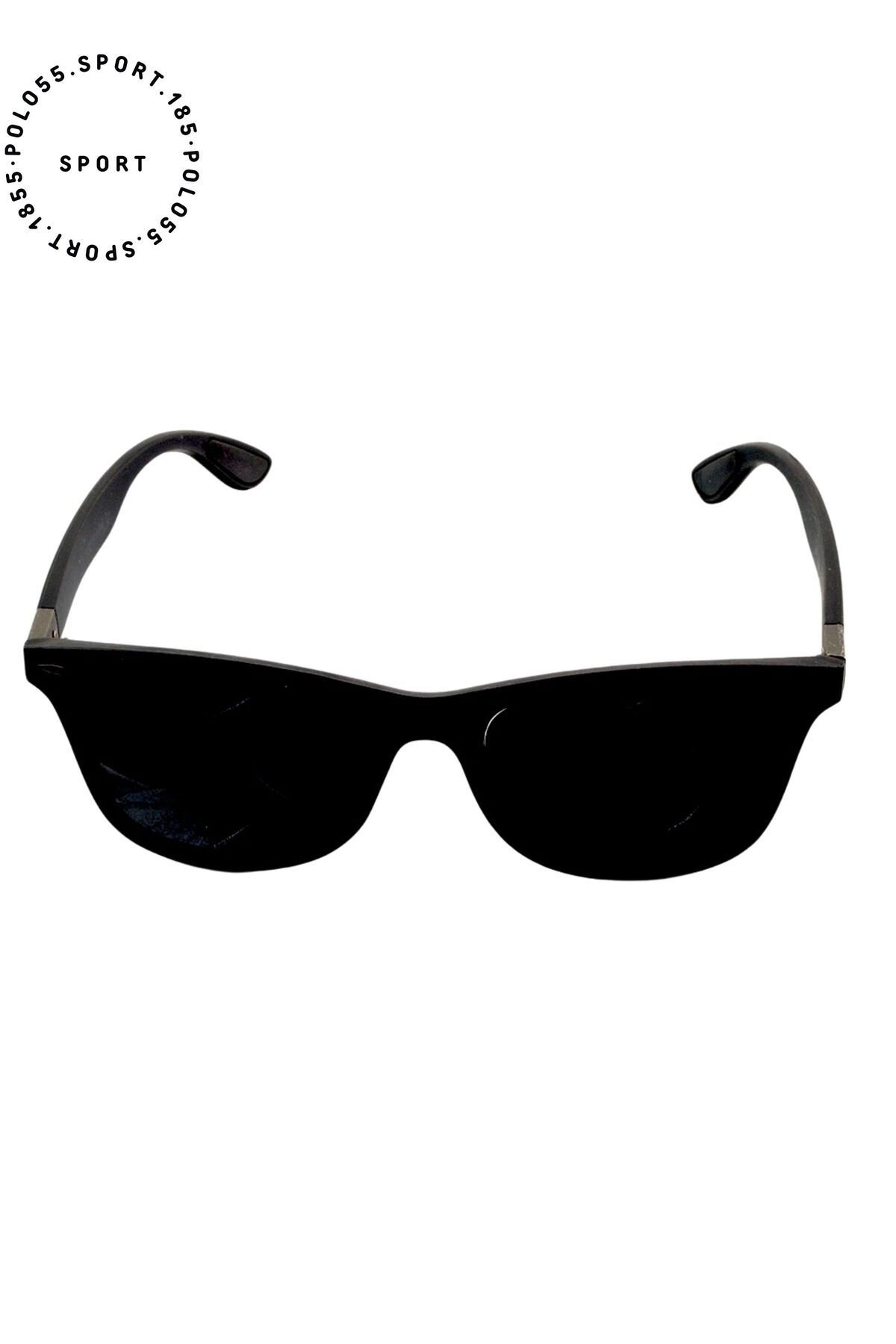 Polarize Lens Gümüş Çivi Detaylı Wayfarer Erkek Güneş Gözlüğü