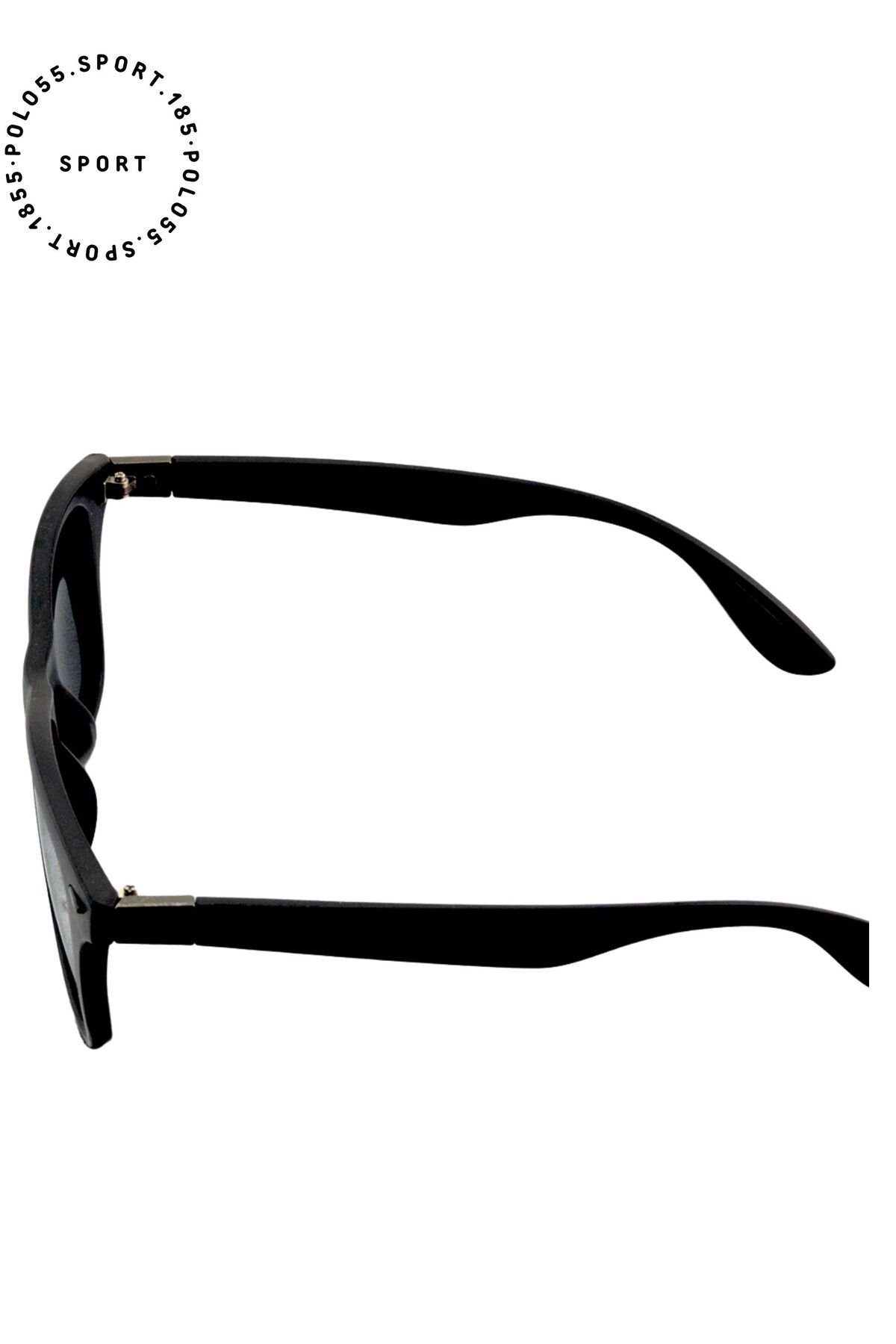 Polarize Lens Gümüş Çivi Detaylı Wayfarer Erkek Güneş Gözlüğü