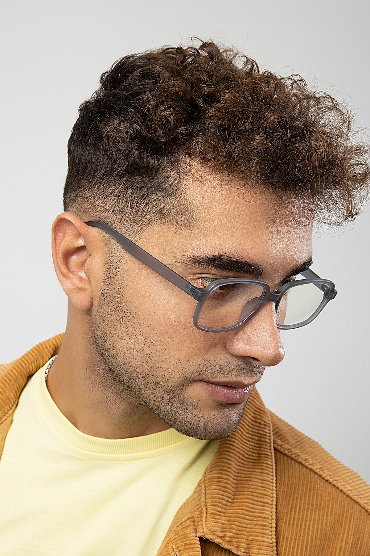 POLO55 Dikdörtgen Model Erkek B-Block Mavi Işık Korumalı Gözlük