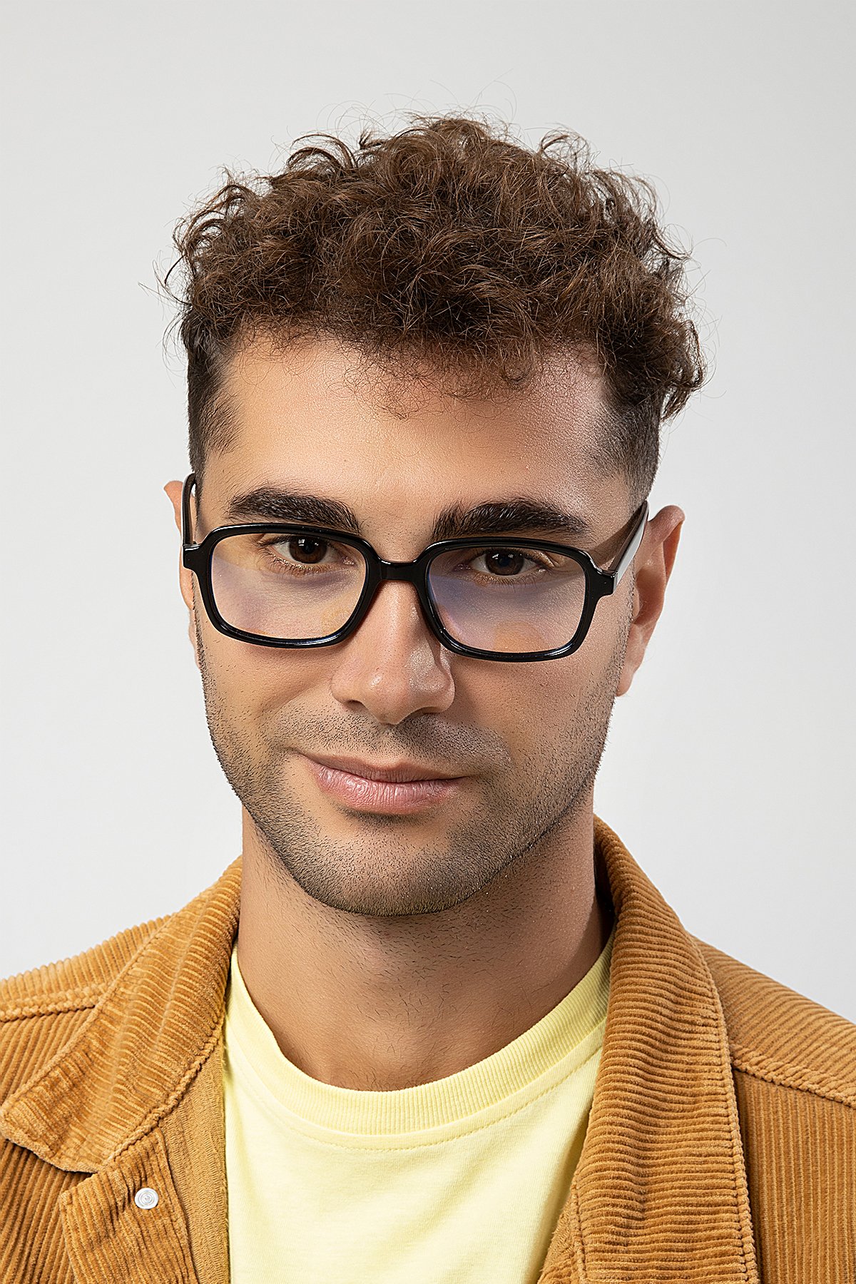 POLO55 Dikdörtgen Model Erkek B-Block Mavi Işık Korumalı Gözlük