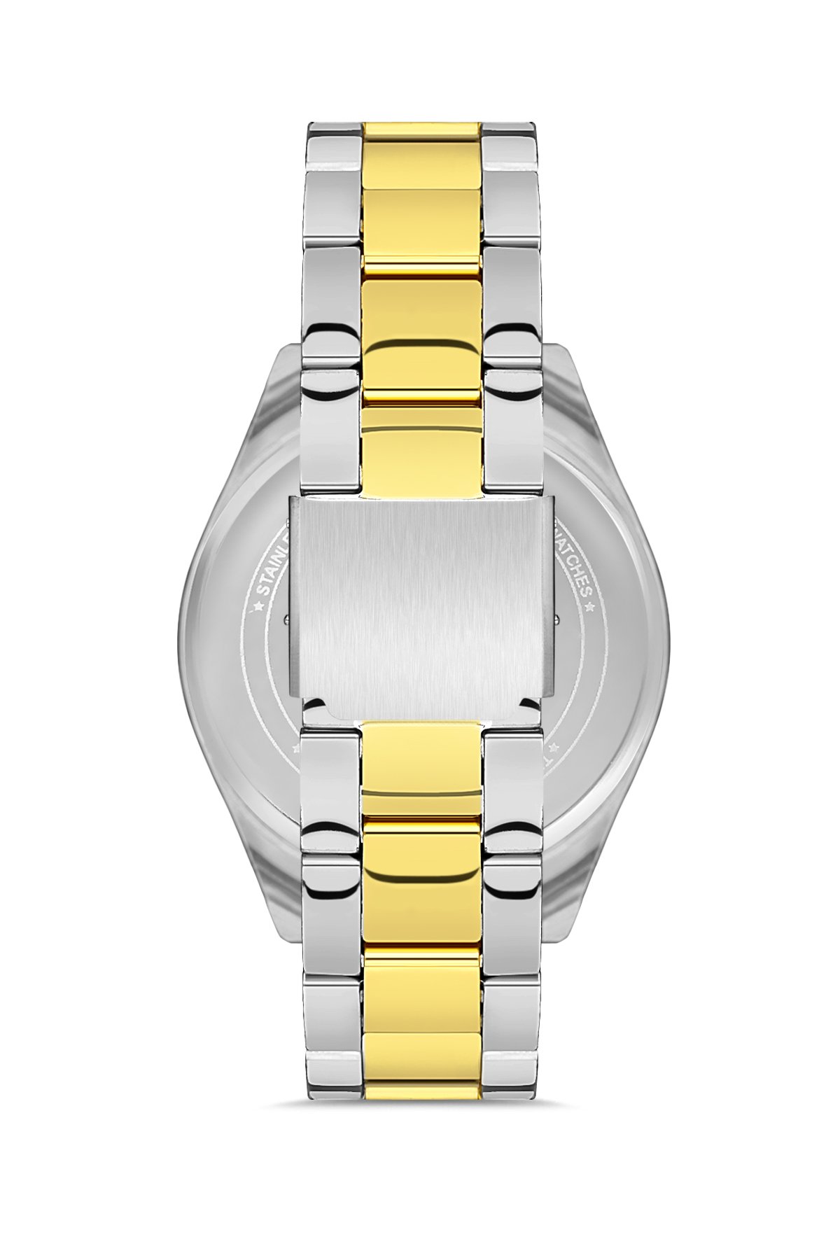 POLO55 Gold-Gümüş Dokunmatik Dijital Metal Kordon Erkek Kol Saati