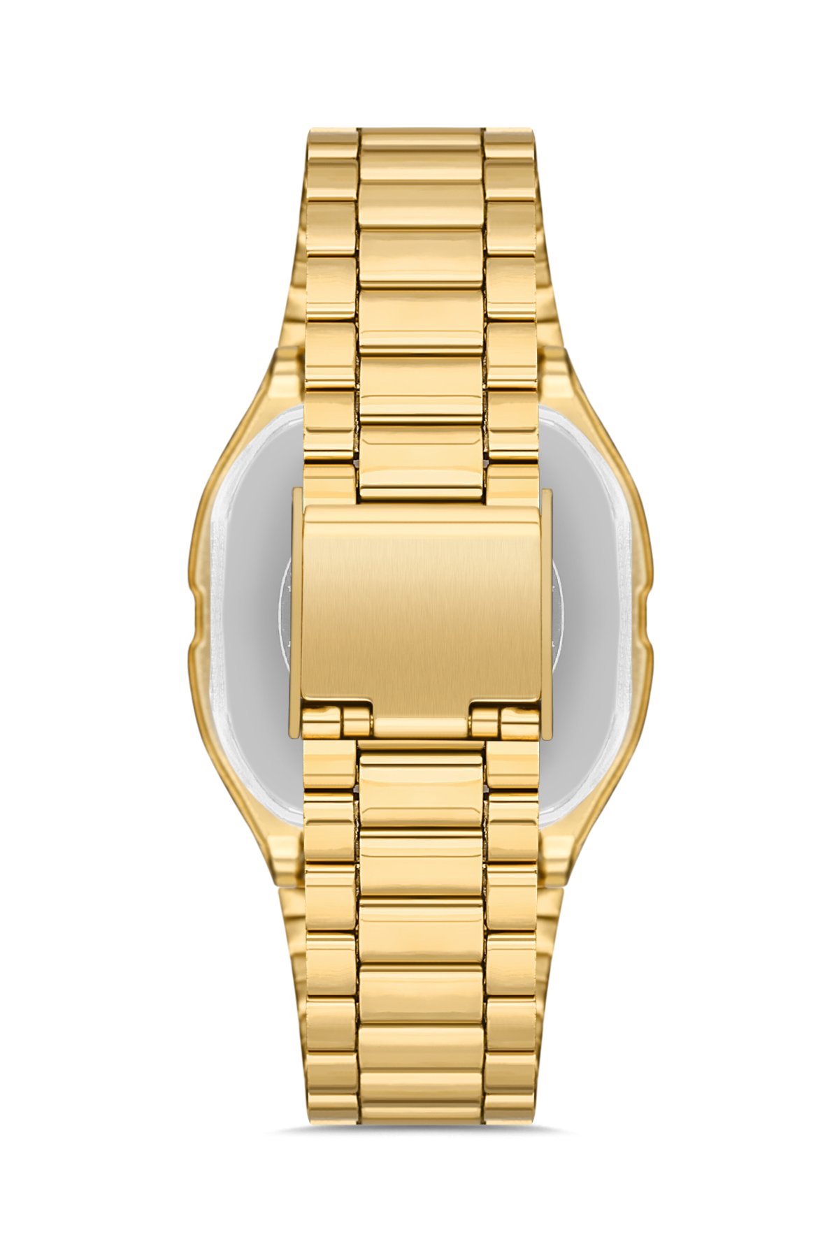 POLO55 Gold Zamansız Tasarım Dokunmatik Dijital Metal Kordon Retro Erkek Kol Saati