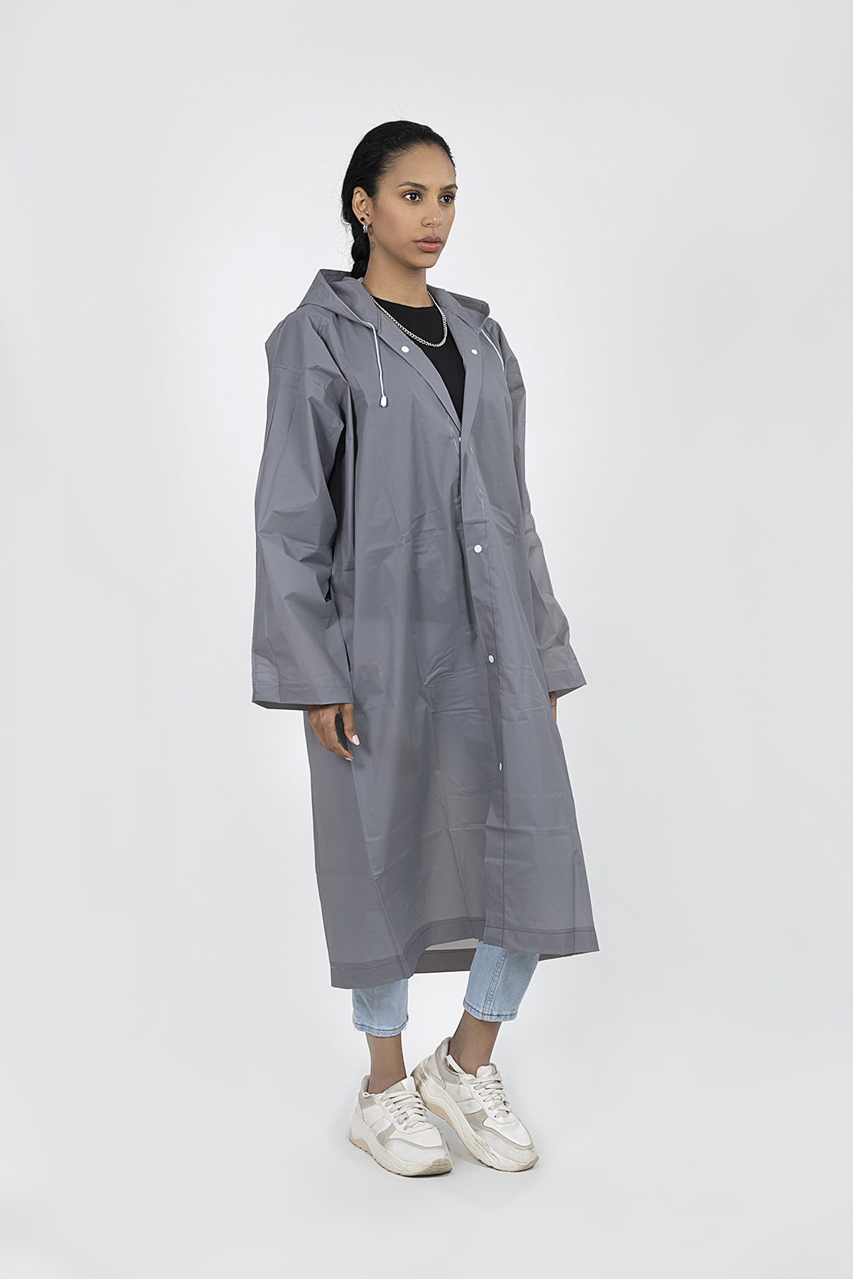 POLO55  Kapüşonlu Çıtçıtlı Yağmurluk ve Rüzgarlık