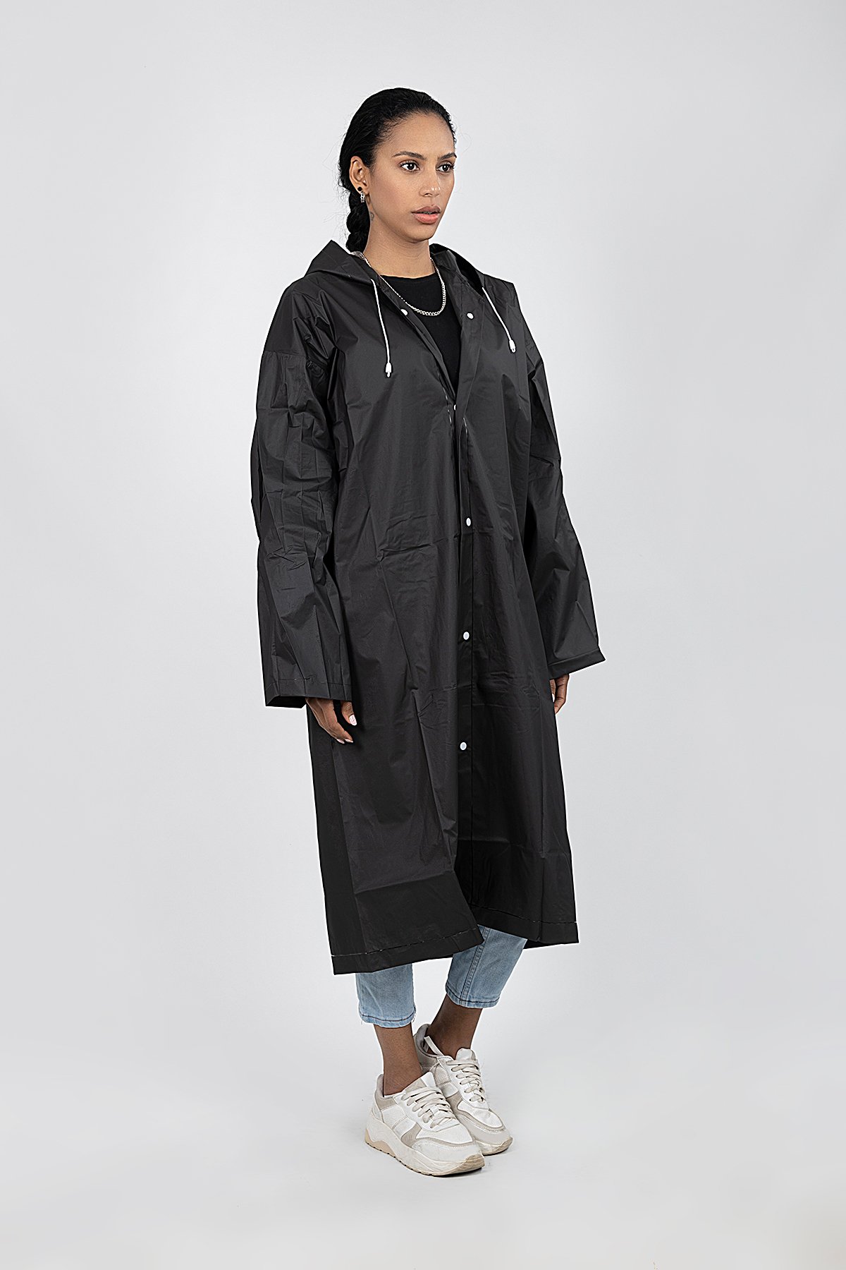 POLO55  Kapüşonlu Çıtçıtlı Yağmurluk ve Rüzgarlık